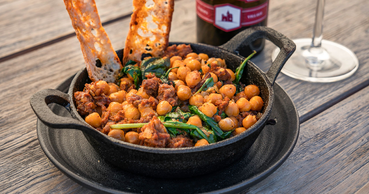 espinacas con garbanzos